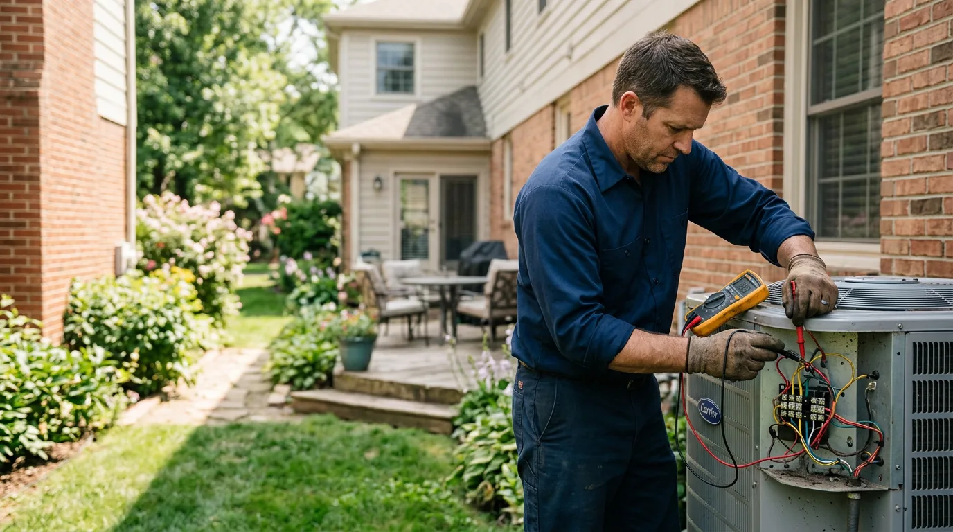 HVAC technician working near Graham, KY